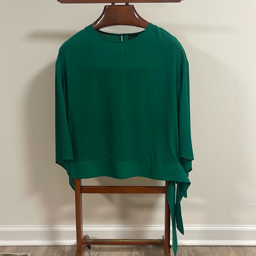 Worthington Flutter Sleeve Blouse sz S